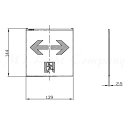 東芝 ET-10715 誘導灯用表示板 (表示パネル) C級用 通路 両矢印 本体別売