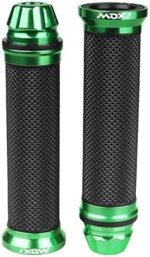 オートバイのハンドルバーグリップ（グリーン）