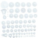 72個セット 歯車 プラスチック パック ロボットの部品DIY部品