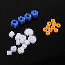 ピニオンギア スピンドルギア プラスチック製 航空機 車 トラックのモデルロボットモーター シャフト 26pcs
