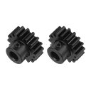 2個セット Mod 1 ステップスパーギア 16歯 5mm径 x 6mm高さ RCカーに適用 アルミ製