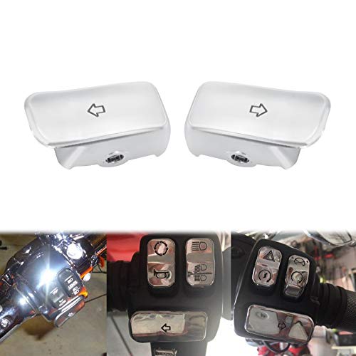 バイク ウインカースイッチ ハーレー 用 スイッチカバー ソフテイル ブレイクアウト スポーツスター XL ダイナ用 クローム