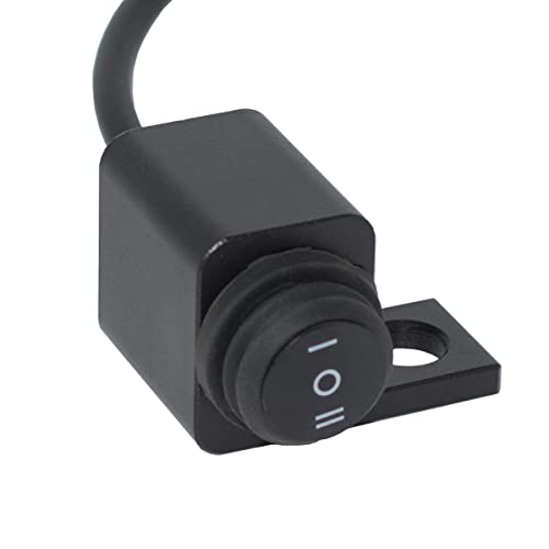 オートバイハンドルバースイッチ ATVバイク 12V ON-OFF-ON ヘッドライトフォグライトスイッチ 防水 過負荷保護