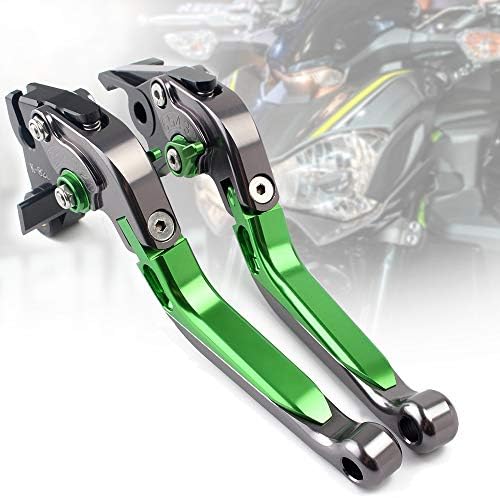 可倒 伸縮式 6段階可調 アルミ ブレーキレバー＆クラッチレバー Ninja250