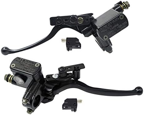 7/8インチ ハンドルレバー付き 左油圧ブレーキマスターシリンダー 50cc 70cc 90cc 110cc 125cc ATV ク..