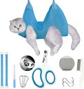 犬 猫グルーミングハンモック ペット用 爪切り補助具 猫 爪切りハンモック 小型 犬 猫 トリミング ペットバッグ 拘束