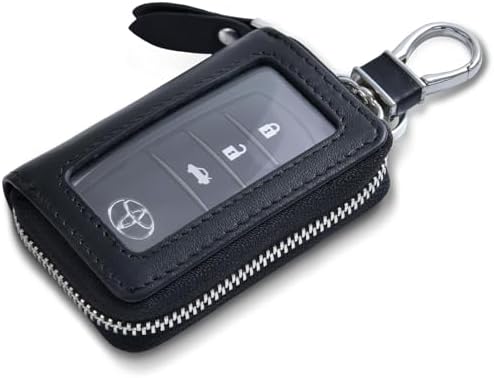 スマートキーケース 本革 クリア窓 キーホルダー カバー型