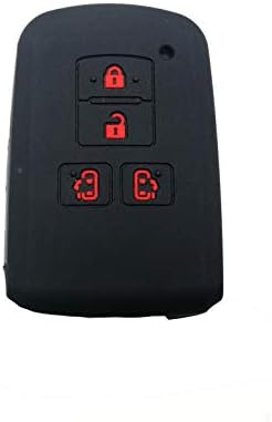 シリコンスマートキーケース 80系黒 赤文字