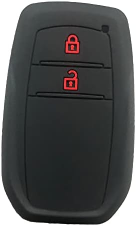 トヨタ専用設計 シリコン製 2ボタン スマートキーケース ヤリス 新型ハリアー アクア後期 新型カローラ GRヤリス適用 キーカバー