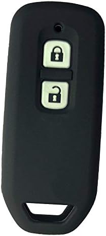 スマートキーケース ブラック 2ボタン 新型NBOX NBOXカスタム Nワゴン Nワンなどシリコン製専用設計(MY-BTNBX2J)