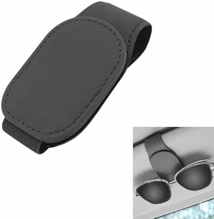 車載用メガネクリップ眼鏡ホルダー 黒 サンバイザー サングラス 車用 サングラスクリップ 多機能クリッ..