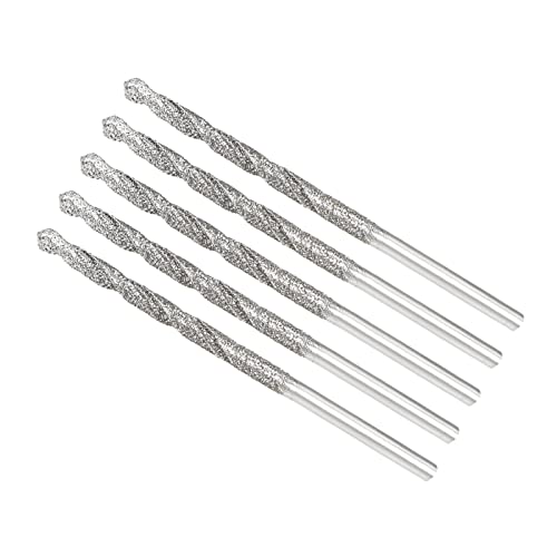樂天商城 - ダイヤモンド ツイスト ドリル ビット 直径 2.1 mm 先端メトリック ドリル ビット高速度鋼 ガラス 貝殻 石用 5 個