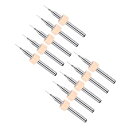 マイクロPCBドリル 0.2mm最先端 タングステンカーバイド プリント基板ビット CNCボーリング彫刻マシン用 2セット入り (20個入り)