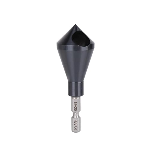 Rakuten - 15-20mm六角シャンク HSS M35 Co コバルトチタン カウンターシンクビット 90°バリ取り面取り穴ビット ステンレス鋼用