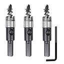 φ12mm 穴あけカッター 3本セット 電動ドリル用