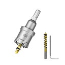 超硬 ホールソー 穴あけ ステンレス 30mm 切削工具 ホールカッター ドリルビット 電動ドリル ドライバー対応 石膏ボード・プラスチック・木材・合板・鉄板・...