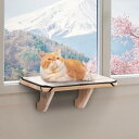 猫窓ベッド 窓用ハンモック 猫ハンモック しかっりした物理構造 窓用座り台 キャットウォーク 賃貸 ウィンドウベッド 日向ぼっこ 日光浴 マット付き 日本語説明...
