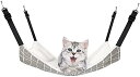 猫 ハンモック キャット 椅子 ケージ用 大きい 耐荷重10KG サイズ調整可能 58cm x 48cm、キャット 椅子 ケージ用 大きい 耐荷重6KG サイズ...