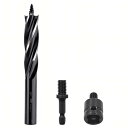 先ネジ木工用ドリルビット 木工用穴あけドリルビット 六角軸6.35mm 刃先径18mm DIY工具 木材・樹脂用ドリルビットセット 電動レンチソケットアダプター...