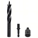 先ネジ木工用ドリルビット 木工用穴あけドリルビット 六角軸6.35mm 刃先径16mm DIY工具 木材・樹脂用ドリルビットセット 電動レンチソケットアダプター...