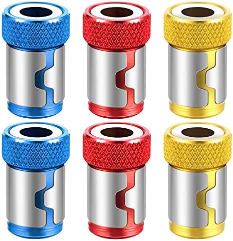 マグネタイザーは、長さ24mm、幅14mm、六角軸径6.35mm（1/4インチ）、重量7.7gのサイズです。炭素鋼製で耐衝撃性とハードさ、耐摩耗性に優れています。外側は高品質なアルミニウム合金で作られており、丈夫で長持ちします。電気ドリルのドライブシャフトの磁力を増加させます。磁気が強くなり、ネジをしっかり吸着して効率を上げることができます。六角軸と丸軸のドライバー・ビットに対応しています。サークリップ式磁気リングの内部設定は着脱可能で使い勝手が良く、固定ネジはドリルビットにぴったりとはまり、不要な滑りを減らします。マグネタイザーは、長さ24mm、幅14mm、六角軸径6.35mm（1/4インチ）、重量7.7gのサイズです。炭素鋼製で耐衝撃性とハードさ、耐摩耗性に優れています。外側は高品質なアルミニウム合金で作られており、丈夫で長持ちします。電気ドリルのドライブシャフトの磁力を増加させます。磁気が強くなり、ネジをしっかり吸着して効率を上げることができます。六角軸と丸軸のドライバー・ビットに対応しています。サークリップ式磁気リングの内部設定は着脱可能で使い勝手が良く、固定ネジはドリルビットにぴったりとはまり、不要な滑りを減らします。