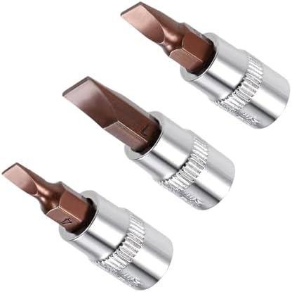 FD4 FD5.5 FD7 スロットビットソケット 1/4" ドライブ S2 スチール CR-V パワーインパクトソケット フ..