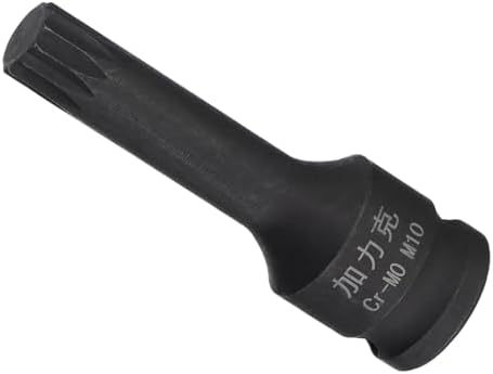 インパクトスプラインビットソケット M10 3/8"スクエアドライブ 60mm長 チャンファーデザイン一体型イ..