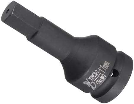 インパクトヘックスビットソケット 17mmヘックスビット3/4"スクエアドライブ98mm長 チャンファーデザイ..