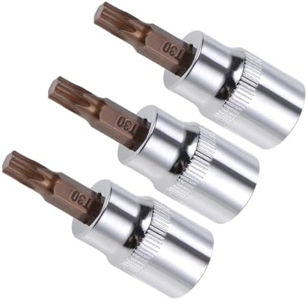 トルクスビットソケット メトリックT30ビット 3/8"ドライブ 1.5"長 S2合金鋼熱処理済みCR-Vソケット - ..