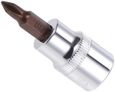 ビットソケット メトリックPH1ビット 3/8"ドライブ 1.89"長 S2合金鋼熱処理済みソケット - （用途：フ..