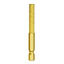 軸付砥石 ダイヤモンド砥石 六角軸6.35mm 研磨・研削ビット 陶器・石材・金属用 (円柱型 6mm)