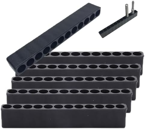ドライバー穴プラスチック ビットケース 6個入り 直径約6.35mm 12穴ビット バッチヘッドオーガナイザー..