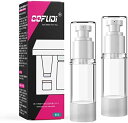 30ml 2個入り ポンプボトル 化粧品小分け瓶 ポンプタイプ エアレス プッシュ瓶 温泉 旅行 プラスチック容器 詰め替え容器 透明 携帯用 液体用 乳液用 旅行用品 漏れ防止