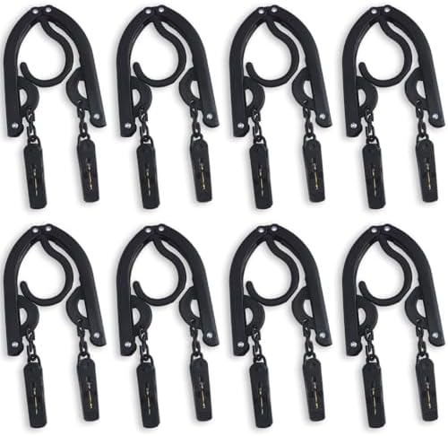 折りたたみハンガー 旅行用ハンガー 8個セット（16個ピンチ付き） 洗濯物干し コンパクト