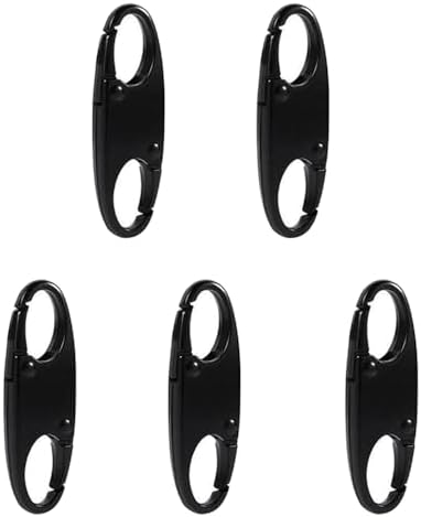 ジッパークリップ 5個セット バックパックジッパーロック ファスナー 引き手 キーホルダー 海外 空港 旅行 検査 取り外し可能ジッパーコネクター 防犯グッズ ...