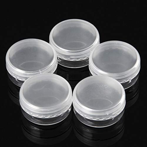 3g クリーム用容器 化粧品 詰め替え 容器 小分け丸ケース 小物用収納ボックス 携帯用 収納 温泉 旅行 出張用品 5個