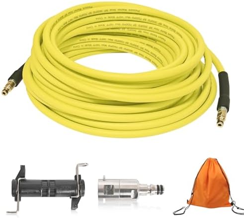 新型ねじれ防止高圧洗浄機交換用高圧洗浄ホース パイプクリーニングホース ケルヒャーK2,K3,K4,K5,K6,K9に対応 配管洗浄 延長クリーンパイプ 耐久性 収納袋付き