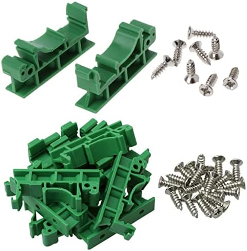 回路基板ブラケット 10セット C45レール取付用 取り付けブラケット キャリアクリップ 金具 35mm DINレ..