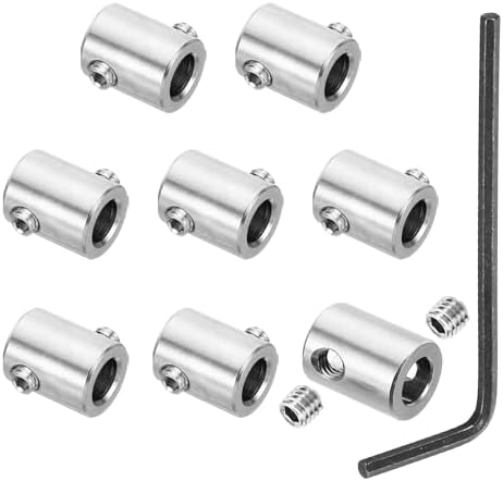 Rakuten - 6mmホールワイヤーロープクリップセット 304ステンレススチール製 M5六角スクリュースパナ付き シルバー12x15mm