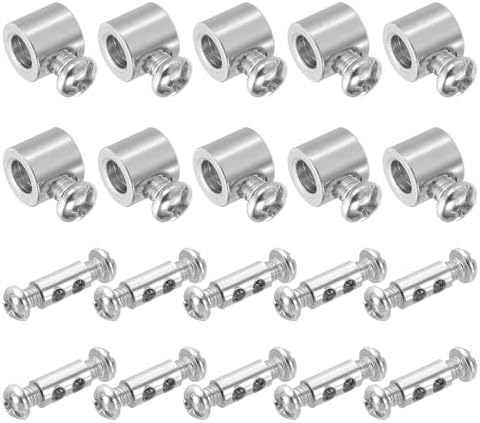 30個の金属ケーブルクランプワイヤーロックロープフィッティングクリップ ケーブル用のネジ付き 2スタイル（C/E）