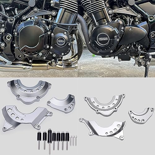 エンジンカバー エンジンスライダー エンジンガード カワサキ Z900 Z900RS Z900RScafe 用 (シルバー)