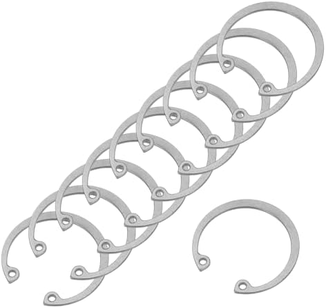 内部保持リング 10個 E-クリップ スナップリング 304ステンレス鋼 内部シリップ 自動車バルブ装置ベア..