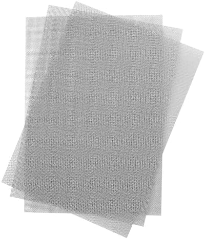 Rakuten - ステンレスメッシュ 3枚セット 300x210mm 平織金網 網目1mm 線径約0.4mm 防虫 濾過網 換気 防鼠 家庭用 建築用ネット 高硬度 耐高温