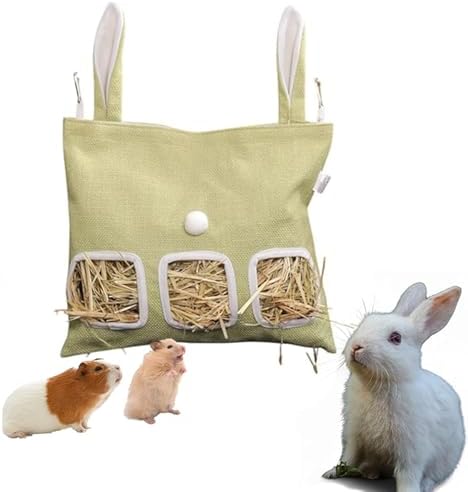 チモシー入れ 牧草入れ うさぎ 餌入れ 牧草フィーダー 省スペース 牧草袋 小動物向け食器 えさ入れ