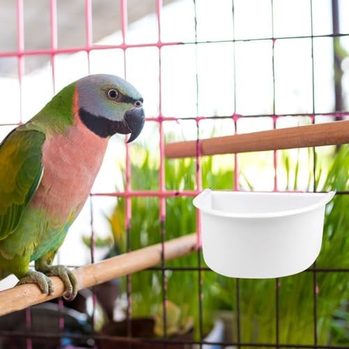 フィーダー 餌入れ 2個セット プラスチック 深型バード食器 給餌器 野鳥 飛び散ら...