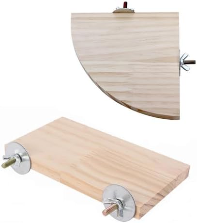 止まり木 ステージ 小鳥 インコ 休憩場 木製 鳥かごに簡単取付 鳥かごにピッタリ インコのための癒やしスポット パーチ