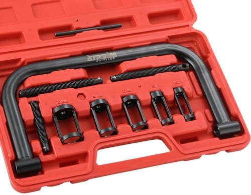 Other - バルブスプリングコンプレッサーセット 10PC 車用 ツールキット バルブスプリング取り付け 分解用ツール