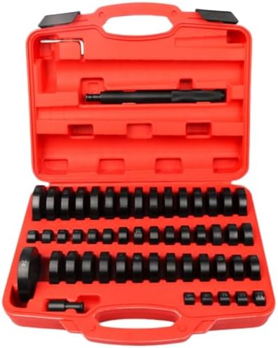 樂天商城 - 油圧プレス用 圧入工具 52点セット（1874mm）リングアタッチメント オイルシール交換 自動車整備対応