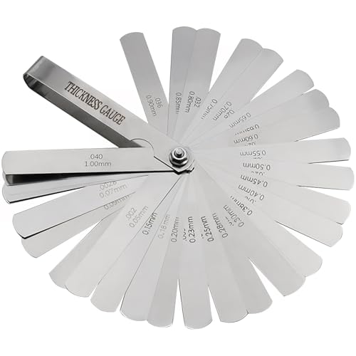 Rakuten - シックネスゲージ 32枚組 0.02mm1mm ステンレス製 隙間ゲージ 厚さ 薄さ 測定 ツール