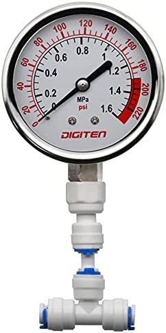 Rakuten - 圧力計0-1.6MPa 0-220psi 1/4 